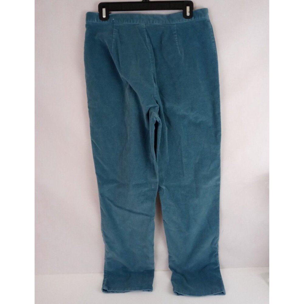 Dressbarn Women's Teal Soft Corduroy Straight Leg Jeans Size 12